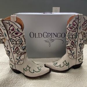 New & Super Cute Old Gringo Leather Butterfly Boots Size 7 B